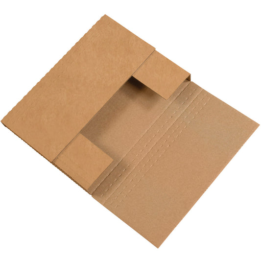 9 5/8 x 6 1/2 x 2 1/2 Kraft Easy-Fold Mailers  50/Bundle
