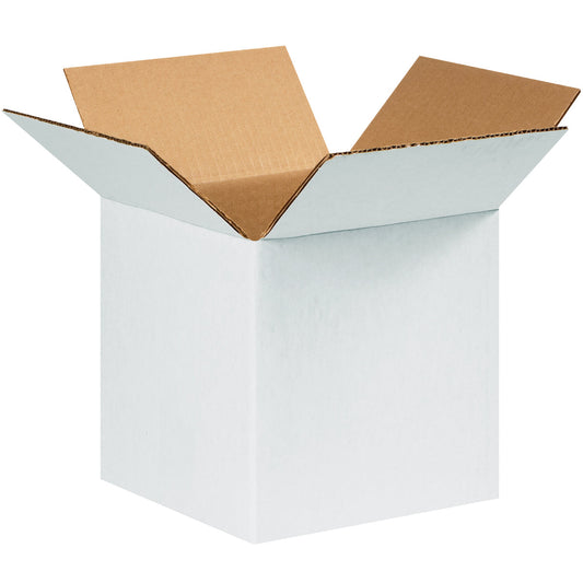 9 x 9 x 9 White Corrugated Boxes  25/Bundle