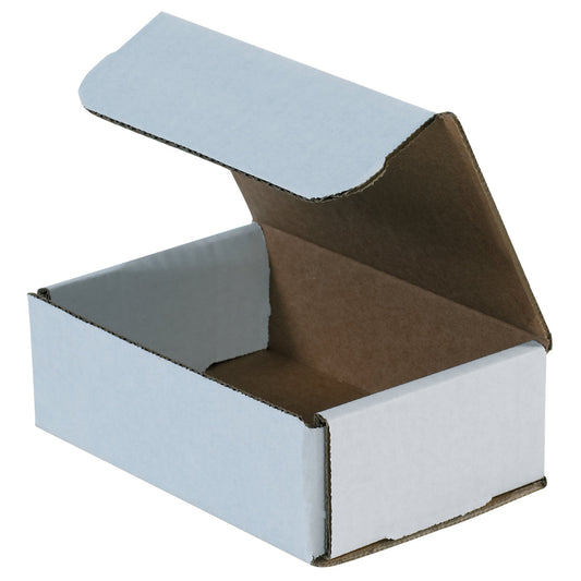 6 x 4 x 2 White Corrugated Mailers  50/Bundle